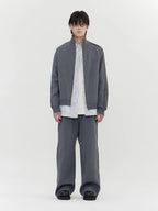 JUUN.J Melange Track Knit Jumper - Gray - VAULT DEALS