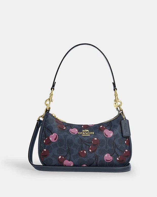 Navy Cherry Teri Charmed bag