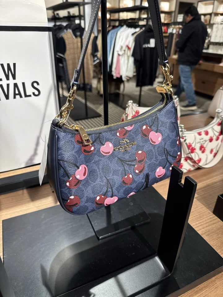Navy Cherry Teri Charmed bag