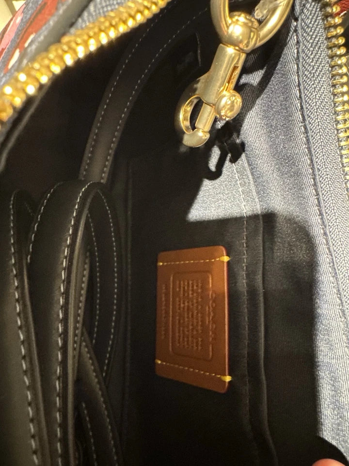 Navy Cherry Teri Charmed bag
