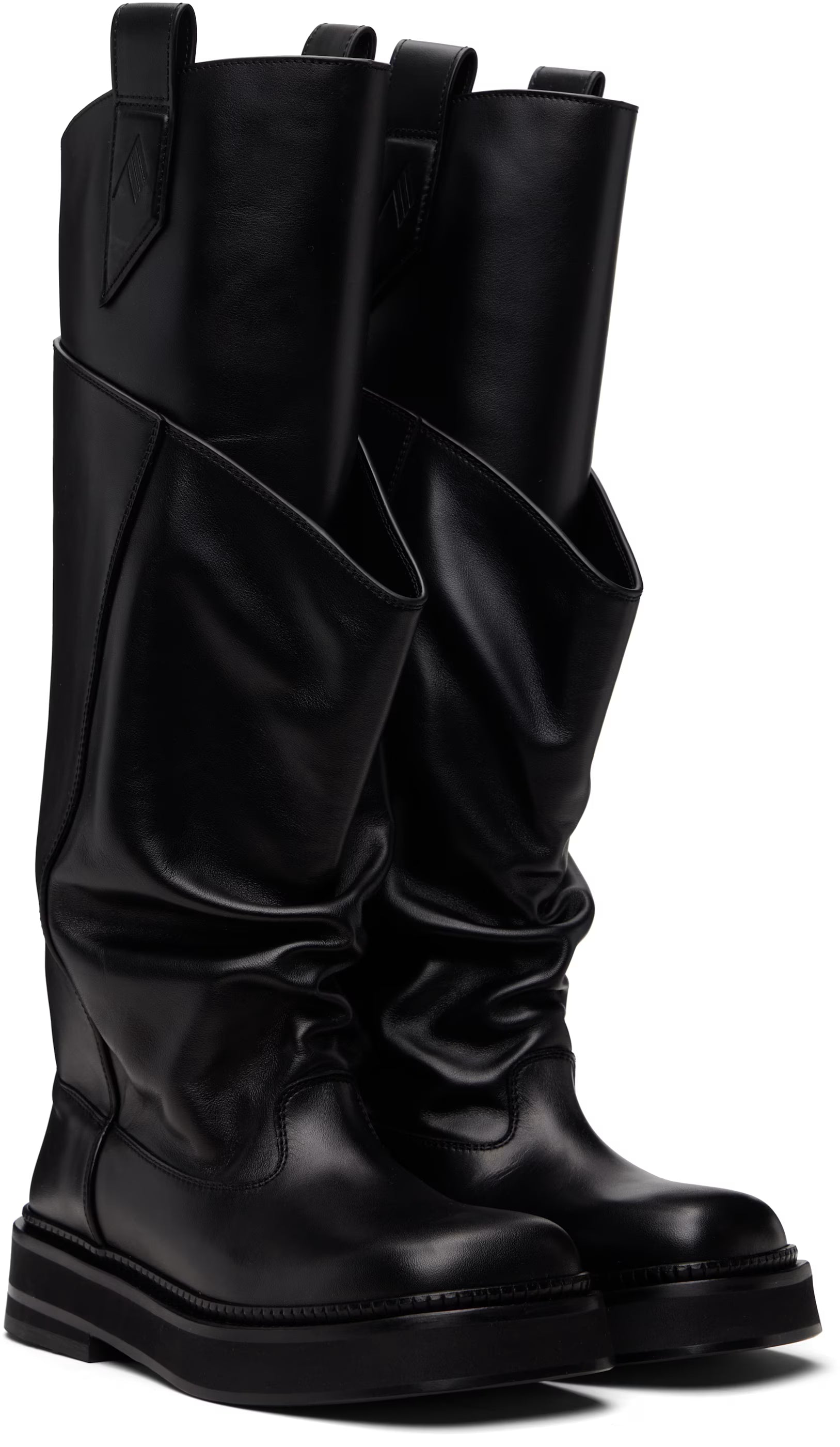 Black New Robin Passeggiata Combat Boots - VAULT DEALS