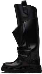 Black New Robin Passeggiata Combat Boots - VAULT DEALS