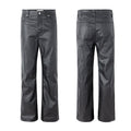 Vault Form coated straight-leg jeans front and back