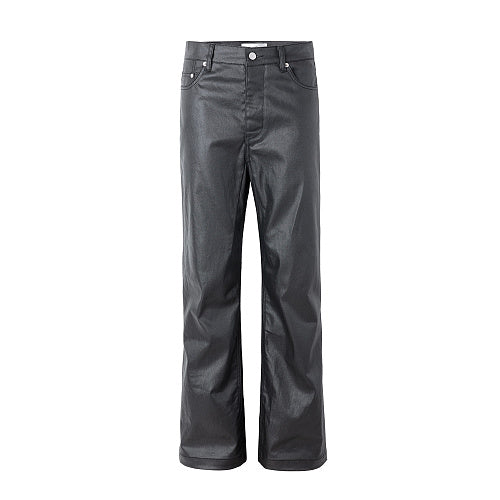 Vault Form coated straight-leg jeans front view