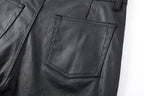 Vault Form coated straight-leg jeans back pocket detail