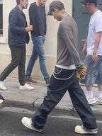 Vault Form relaxed black jeans street-style reference
