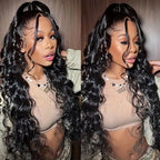 Front Lace Synthetic Long Wavy Wig - VAULT DEALS