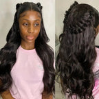 Front Lace Synthetic Long Wavy Wig - VAULT DEALS