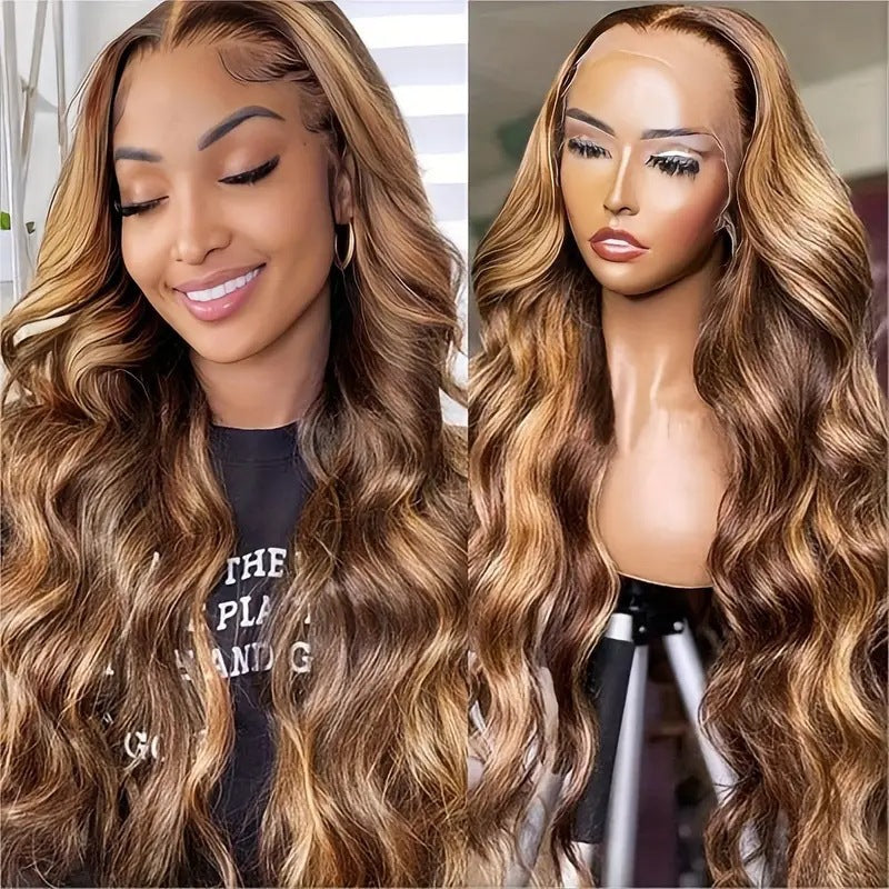 Front Lace Synthetic Long Wavy Wig - VAULT DEALS
