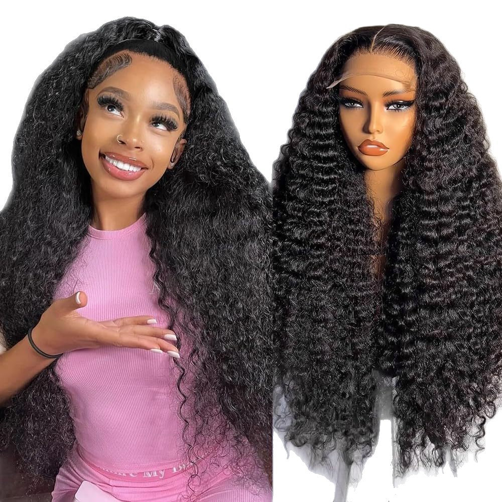 Lace Front Synthetic Wig with Curly Hair - VAULT DEALS