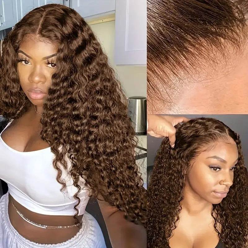 Lace Front Synthetic Wig with Curly Hair - VAULT DEALS