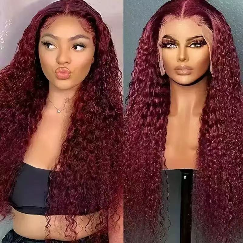Lace Front Synthetic Wig with Curly Hair - VAULT DEALS