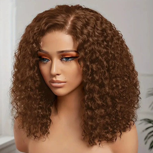 Short Curly Lace Front Synthetic Wig - VAULT DEALS