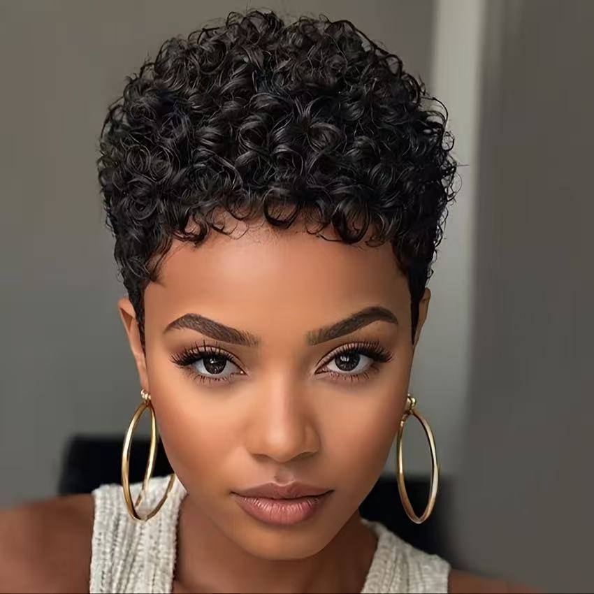 Short Curly synthetic  Hair - VAULT DEALS