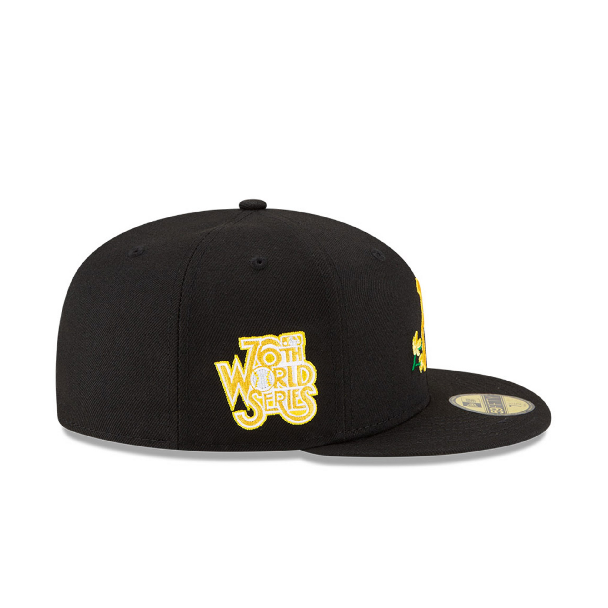 Pittsburgh Pirates MLB Side Patch Bloom Black 59FIFTY Fitted Cap - VAULT DEALS