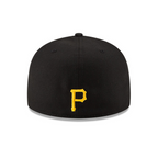 Pittsburgh Pirates MLB Side Patch Bloom Black 59FIFTY Fitted Cap - VAULT DEALS