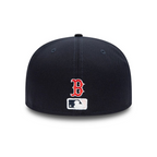 Boston Red Sox MLB Side Patch Bloom Navy 59FIFTY Fitted Cap - VAULT DEALS