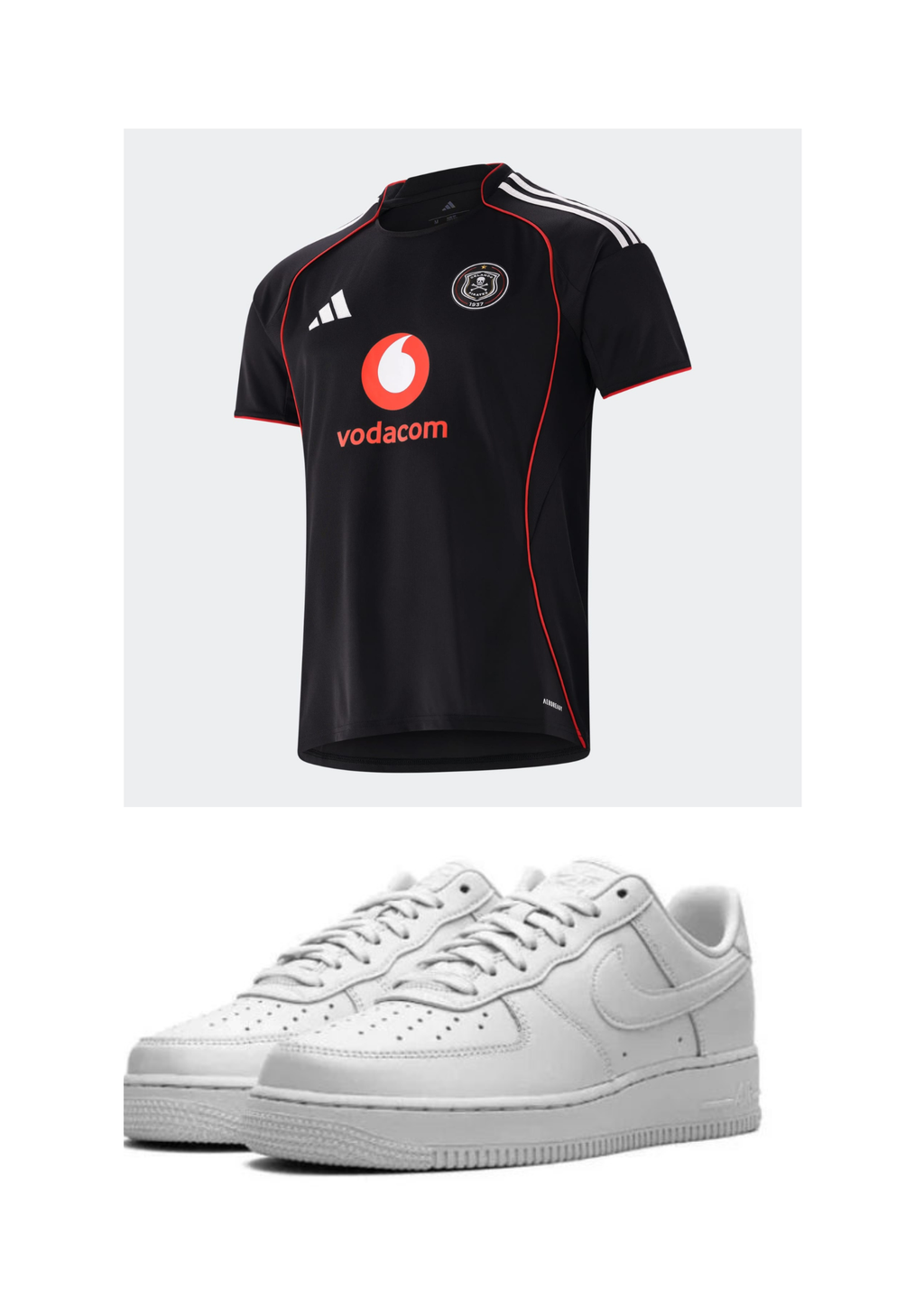 2-Piece combo : Air Force 1 & Pirates soccer jersey - VAULT DEALS