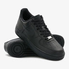 Junior Leather Classic Low Sneakers – White & Black Pack - VAULT DEALS